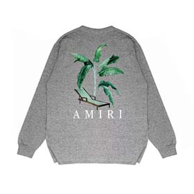 AMIRI French terry hoodie with palm leaf fan and lounge chair print（15 styles)-2194